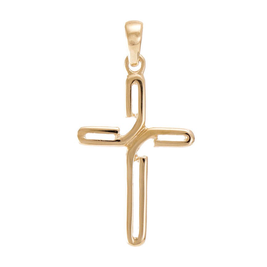 Sculpted with Precision 14 Carat Yellow Gold Pendant Designed to Illuminate Your Style