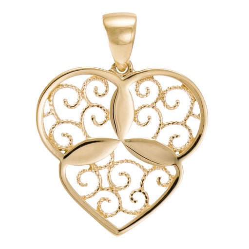 Timelessly Refined 14 Carat Yellow Gold Pendant A Radiant Reflection of Your Style