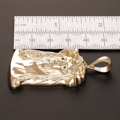 Inspired by Art 14 Carat Yellow Gold Pendant Crafted to Inspire