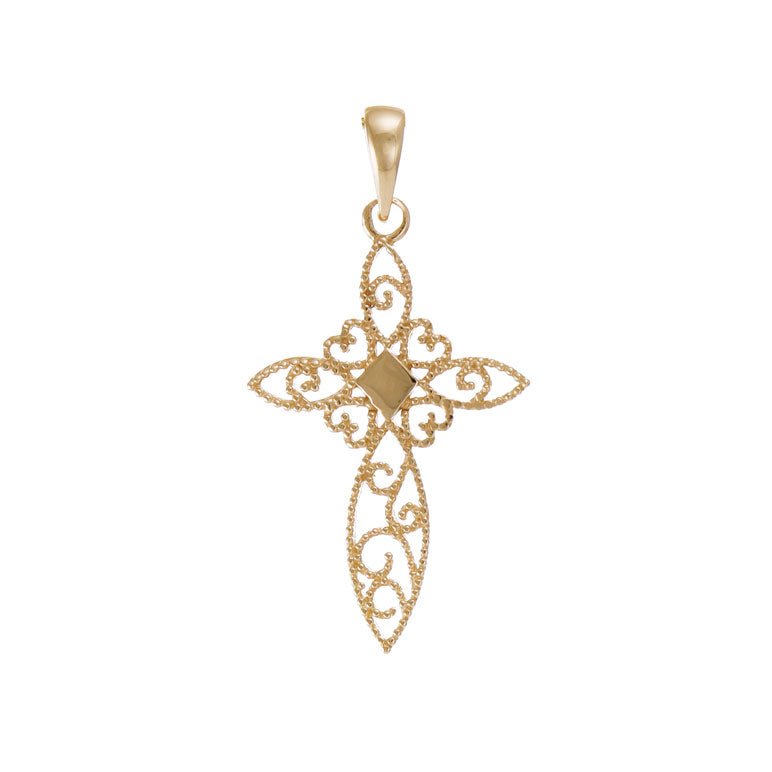 Radiating True Brilliance 14 Carat Yellow Gold Pendant For Generations to Come