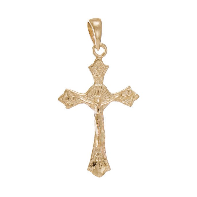 Radiating Eternal Charm 14 Carat Yellow Gold Pendant A Touch of Grace