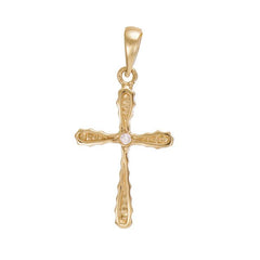 The Symbol of Timeless Love 14 Carat Yellow Gold Pendant Infused with the Essence of Grace