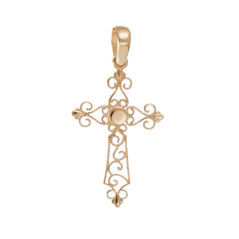 Celebrating the Beauty of Detail 14 Carat Yellow Gold Pendant An Eternal Celebration of Craftsmanship