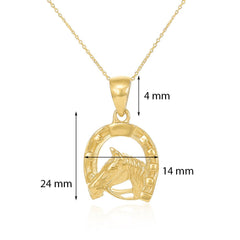 Rooted in Tradition 14 Carat Yellow Gold Pendant For the Love of Refined Beauty