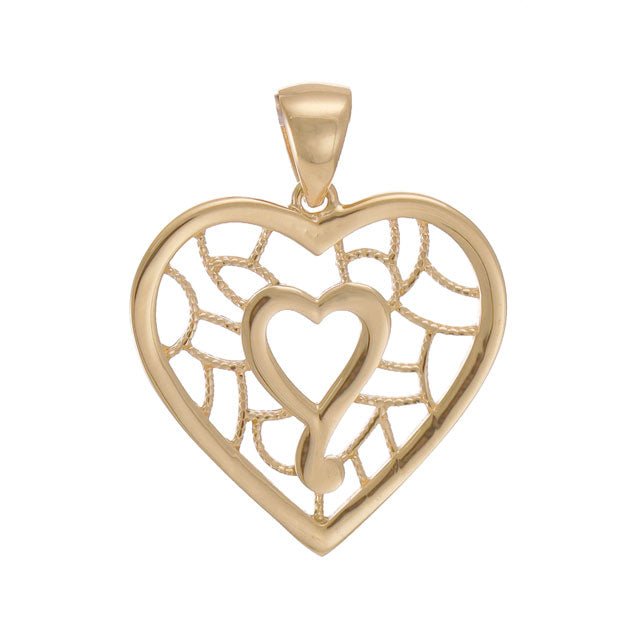 Gracefully Refined 9 Carat Yellow Gold Pendant Designed for Enduring Elegance