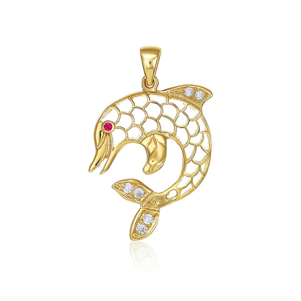 Celebrating Timeless Grace 9 Carat Yellow Gold Pendant Inspired by the Beauty of Nature