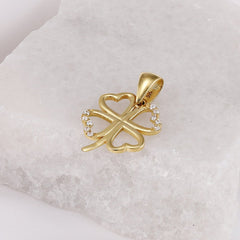 A Jewel of Elegance 9 Carat Yellow Gold Pendant To Be Treasured Always