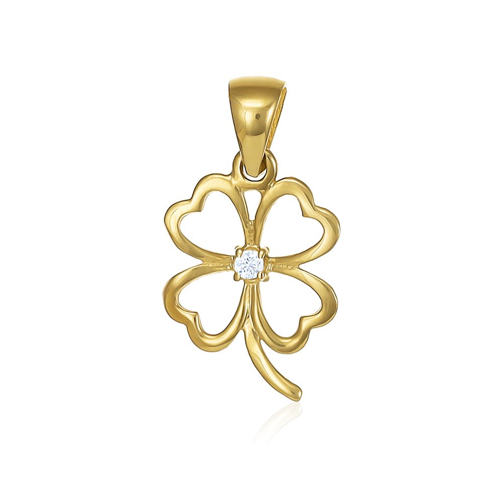 Elegance in Every Detail 9 Carat Yellow Gold Pendant Designed for Enduring Elegance