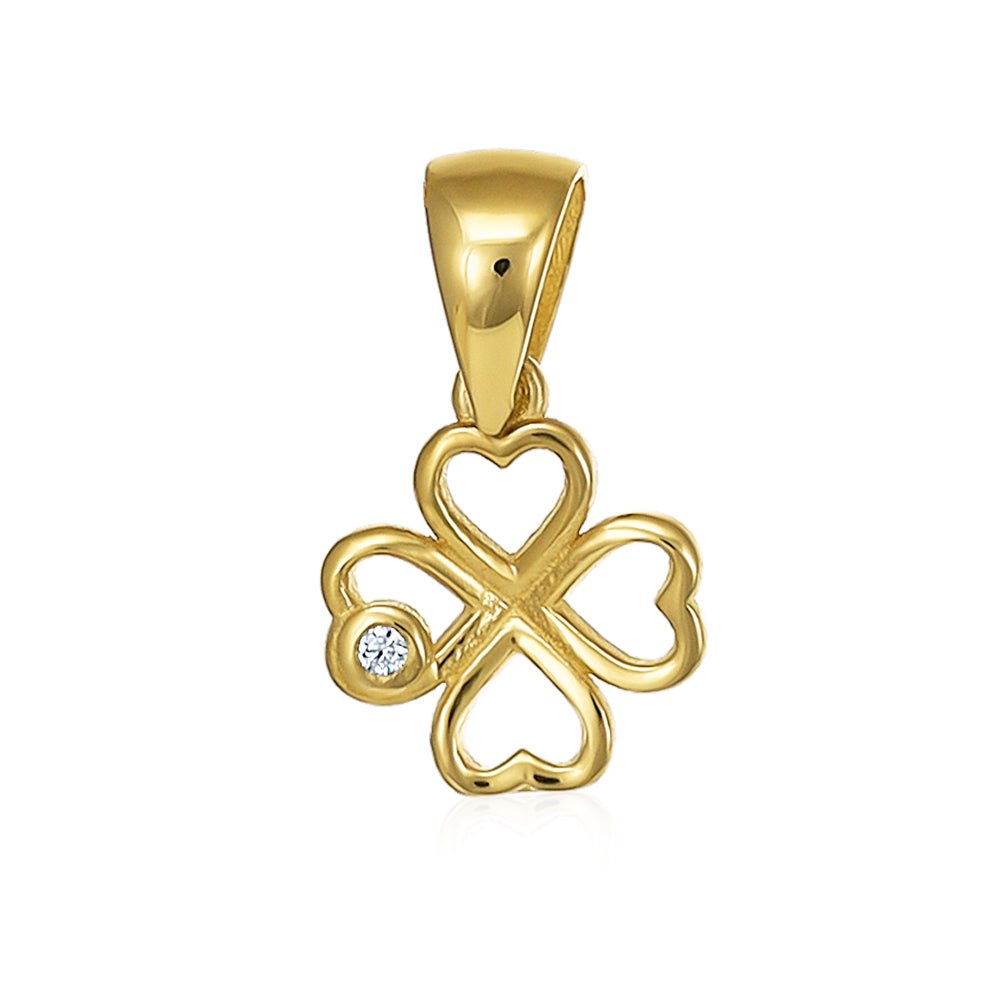 Infused with the Spirit of Grace 9 Carat Yellow Gold Pendant To Make Every Moment Shine