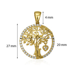 A Jewel to Define Your Style 9 Carat Yellow Gold Pendant Radiating Beauty and Elegance