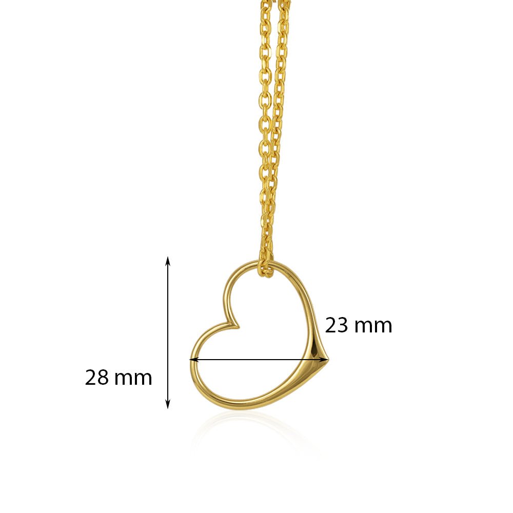 Echoes of Timeless Beauty 9 Carat Yellow Gold Pendant A Reflection of Your Inner Grace