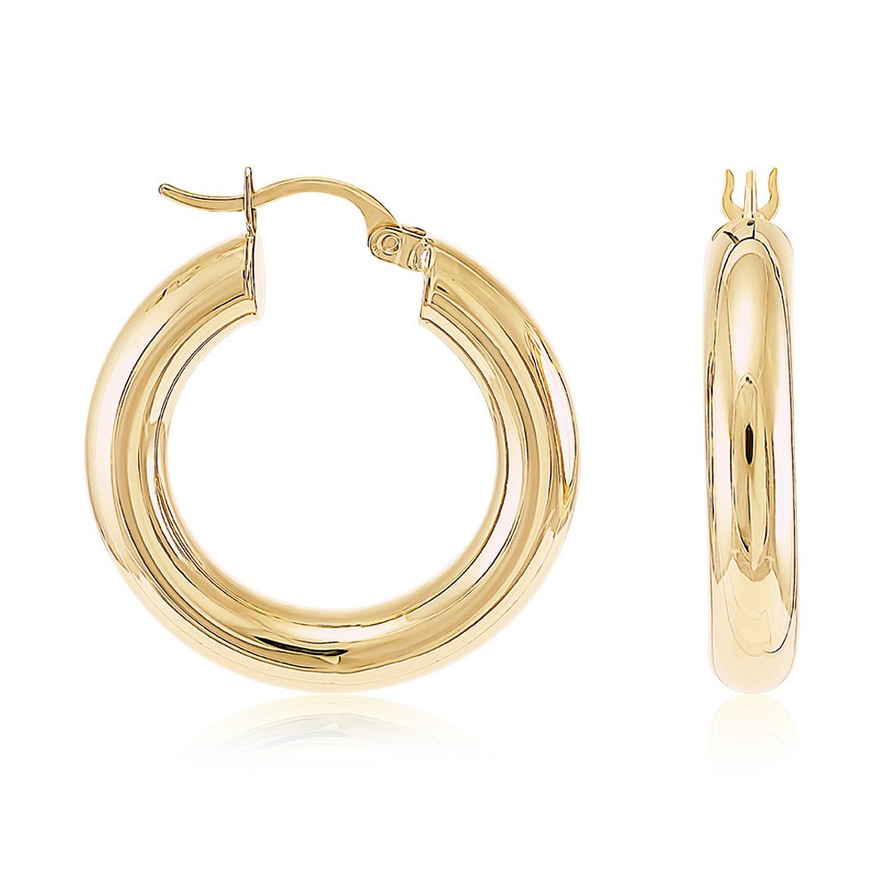 A Touch of Royalty 9 Carat Yellow Gold Earrings A Touch of Timeless Splendor