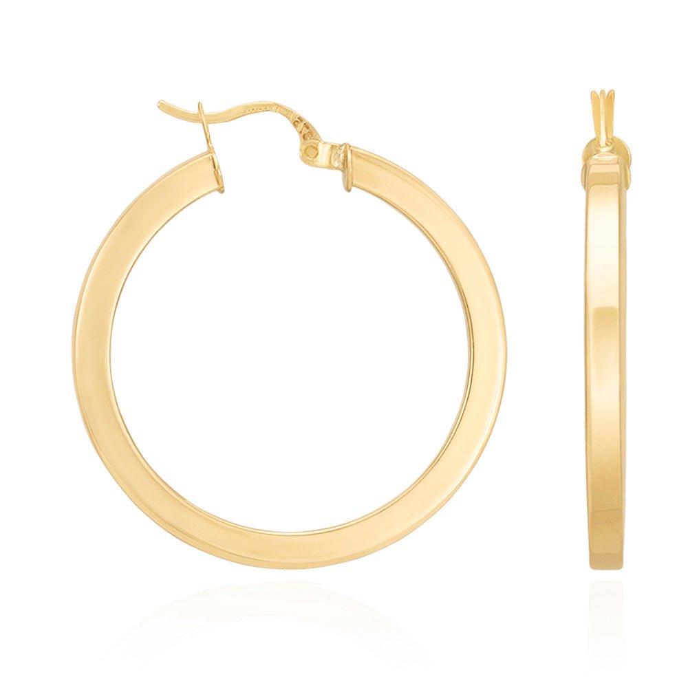 An Ode to Beauty 9 Carat Yellow Gold Earrings Elegance at Its Finest