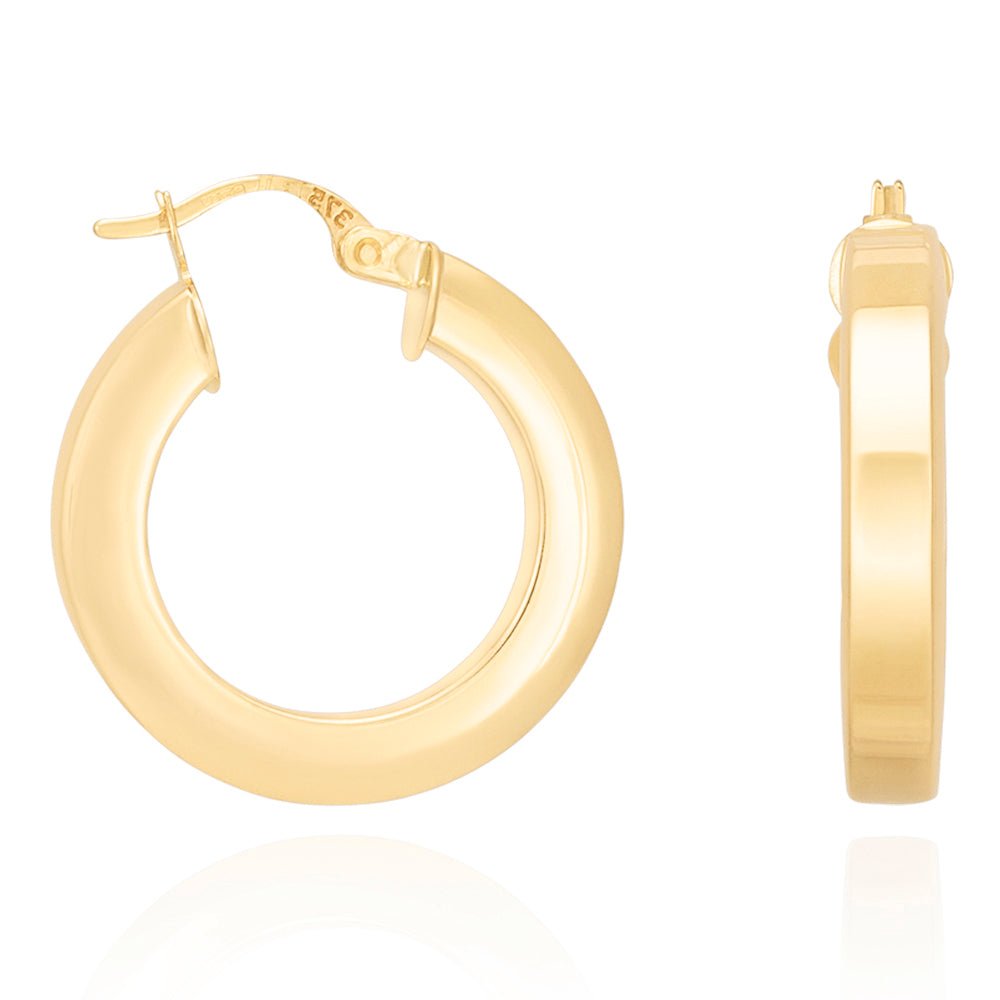 A Touch of Class 9 Carat Yellow Gold Earrings Radiating Elegance and Charm