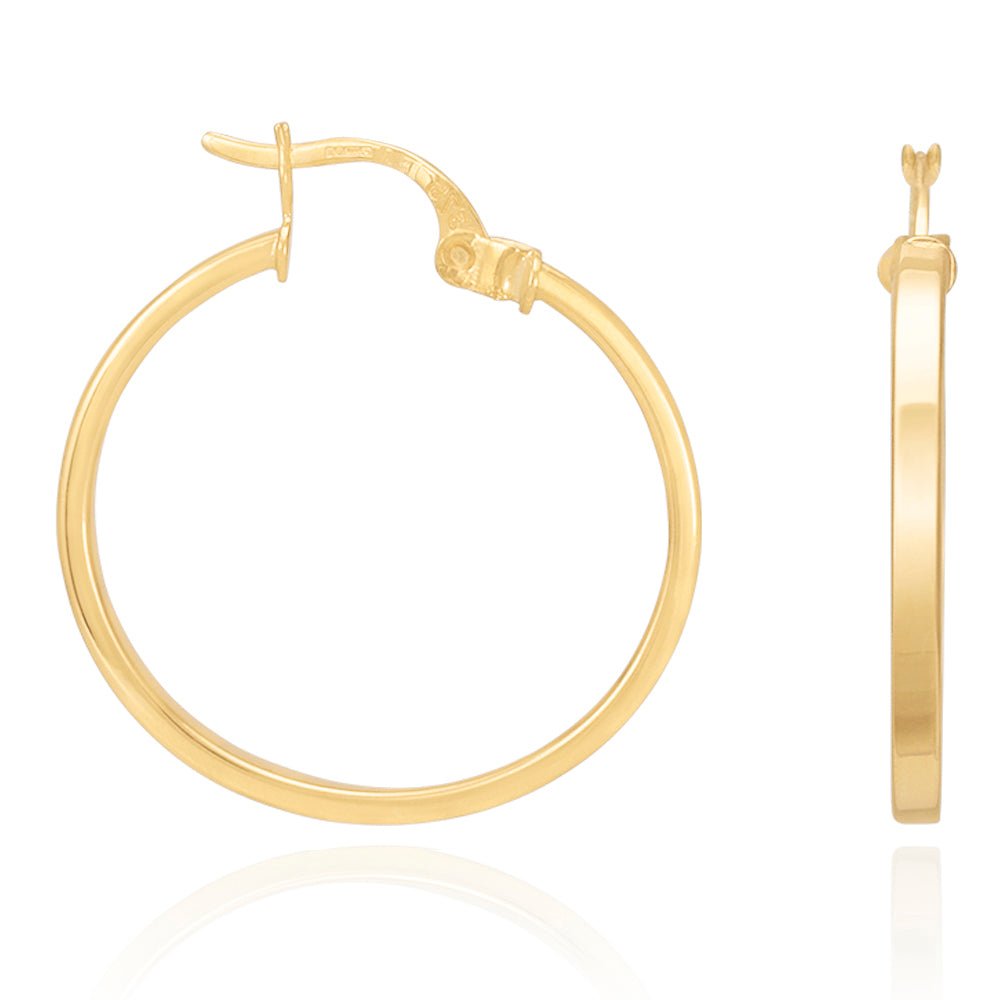 Radiance Captured in Every Facet 9 Carat Yellow Gold Earrings An Expression of Modern Elegance