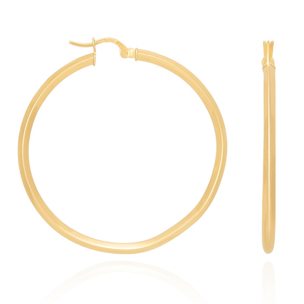 Elegance at Its Peak 9 Carat Yellow Gold Earrings Crafted for the Modern Muse