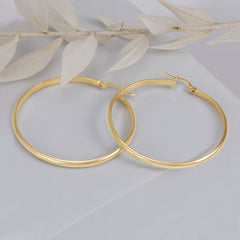 An Icon of Enduring Beauty 9 Carat Yellow Gold Earrings Crafted to Reflect True Beauty