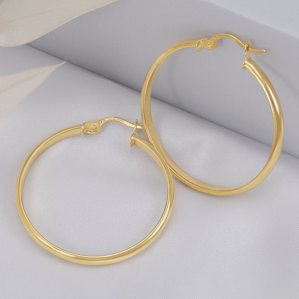 Elegance in Every Detail 9 Carat Yellow Gold Earrings Made to Last a Lifetime