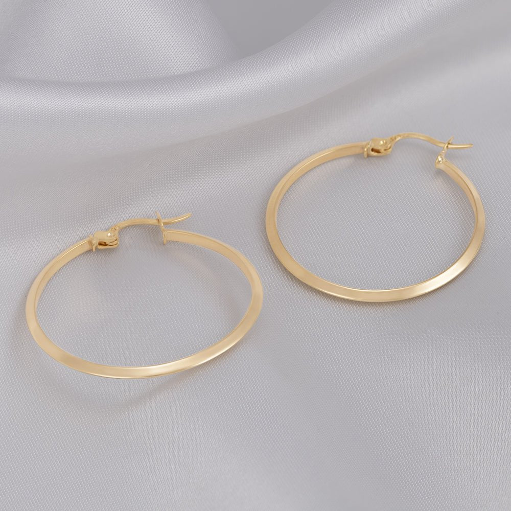 Flawlessly Sophisticated 9 Carat Yellow Gold Earrings Perfect for Every Occasion