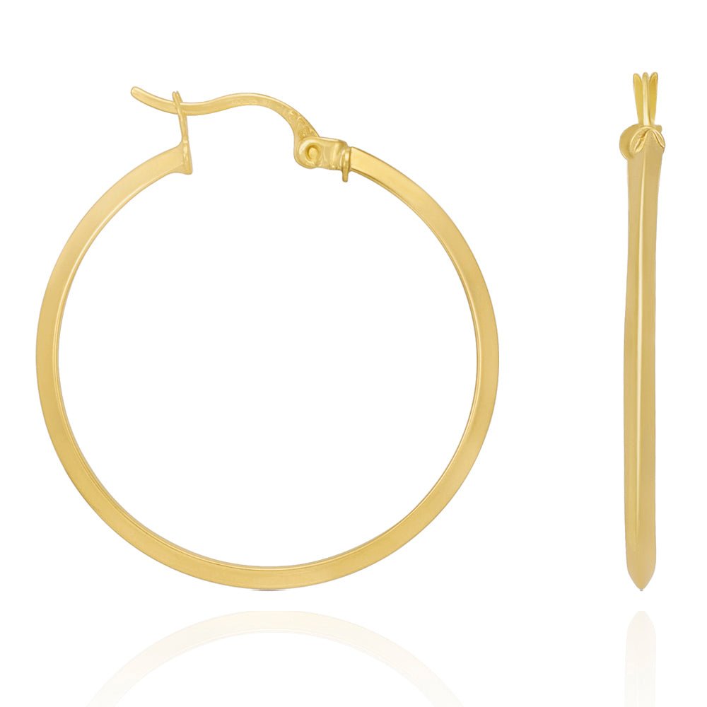 Flawlessly Sophisticated 9 Carat Yellow Gold Earrings Perfect for Every Occasion