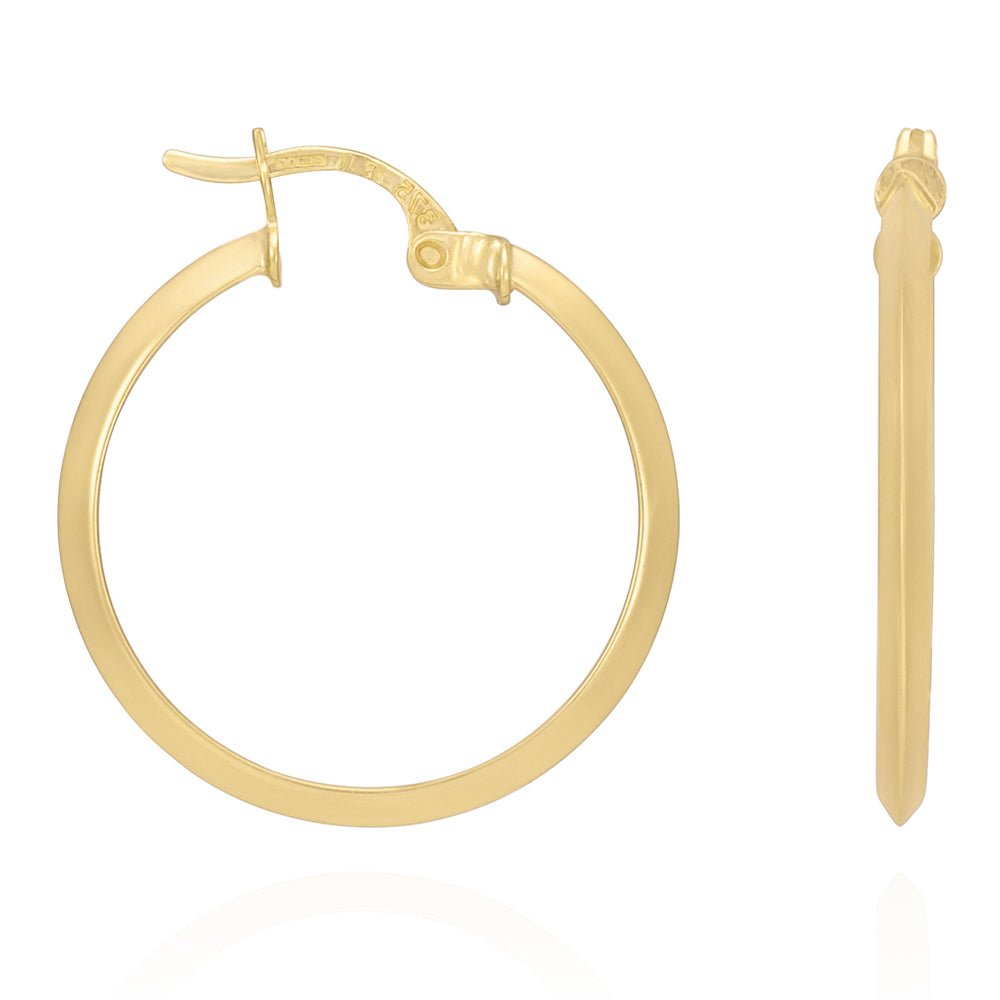 Radiating Perfection and Charm 9 Carat Yellow Gold Earrings A Jewel of Timeless Appeal