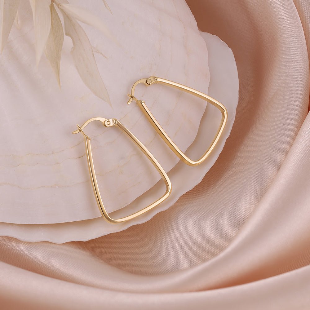 Inspired by Everlasting Love 9 Carat Yellow Gold Earrings An Icon of Understated Luxury