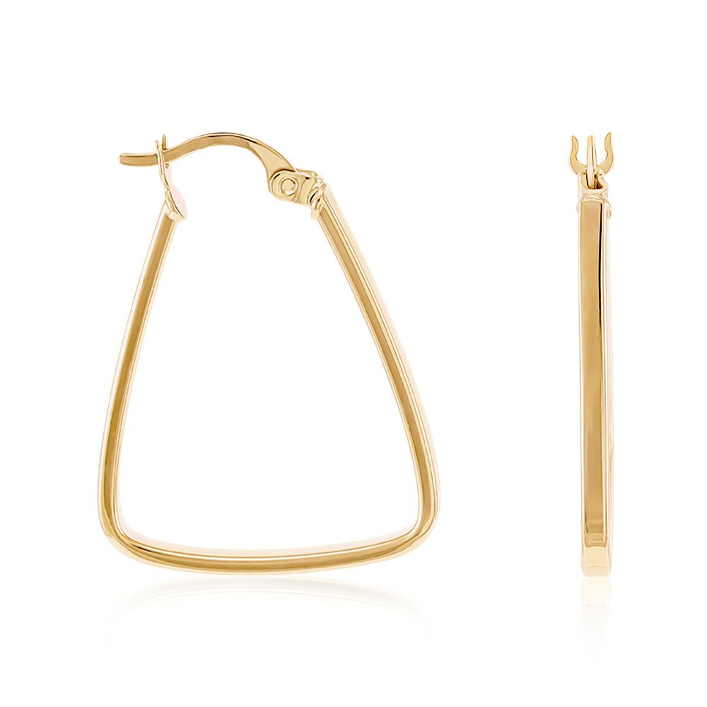 Inspired by Everlasting Love 9 Carat Yellow Gold Earrings An Icon of Understated Luxury