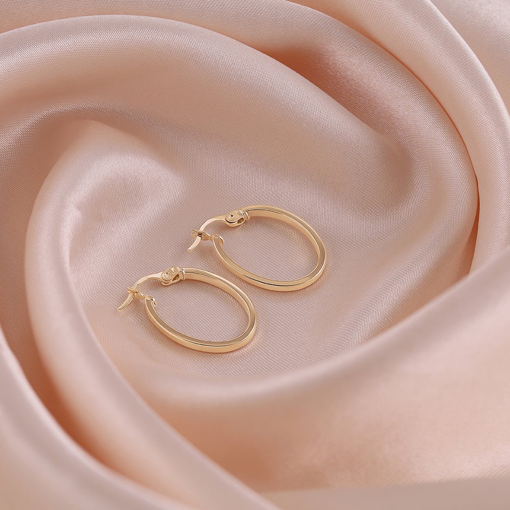 Flawless and Timeless 9 Carat Yellow Gold Earrings A Truly Unique Statement