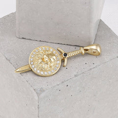 An Icon of Refinement 9 Carat Yellow Gold Pendant A Statement of Grace and Beauty