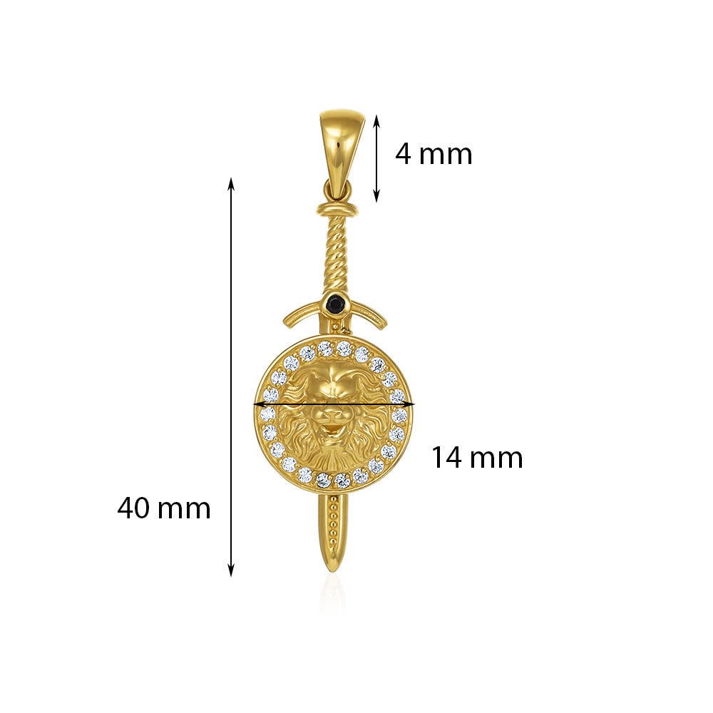 An Icon of Refinement 9 Carat Yellow Gold Pendant A Statement of Grace and Beauty