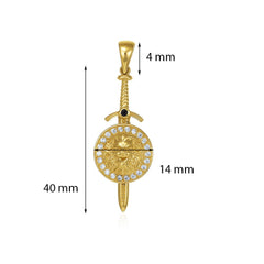 An Icon of Refinement 9 Carat Yellow Gold Pendant A Statement of Grace and Beauty