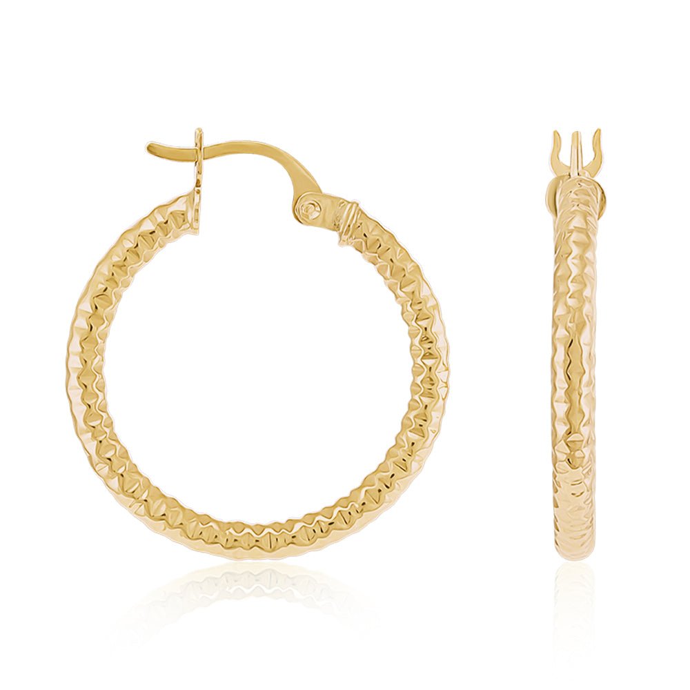 An Eternal Masterpiece 9 Carat Yellow Gold Earrings The Perfect Touch of Elegance