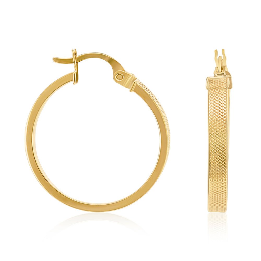 Exceptional 9 Carat Yellow Gold Earrings Designed for Everyday Elegance