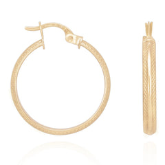 Reflecting the Beauty of Simplicity 9 Carat Yellow Gold Earrings Designed for Modern Grace