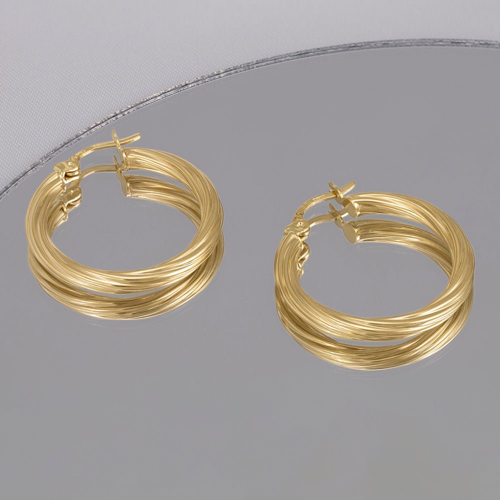 A True Reflection of Beauty 9 Carat Yellow Gold Earrings For the Woman Who Deserves the Best