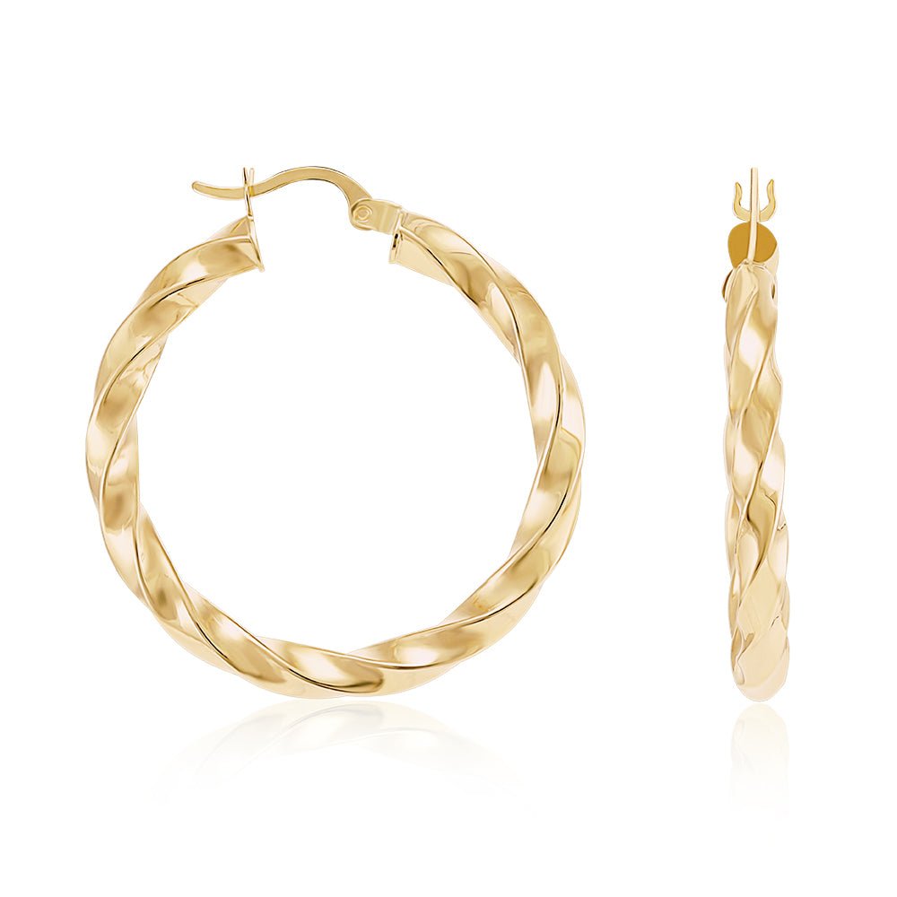 A Treasure Beyond Compare 9 Carat Yellow Gold Earrings Inspired by Modern Minimalism