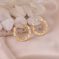 Reflections of Light and Grace 9 Carat Yellow Gold Earrings For a Lifetime of Memories