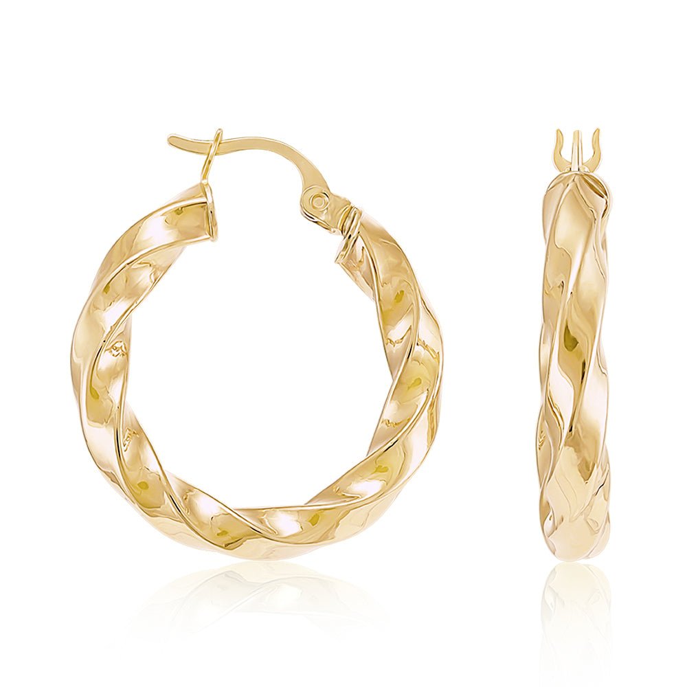 Reflections of Light and Grace 9 Carat Yellow Gold Earrings For a Lifetime of Memories