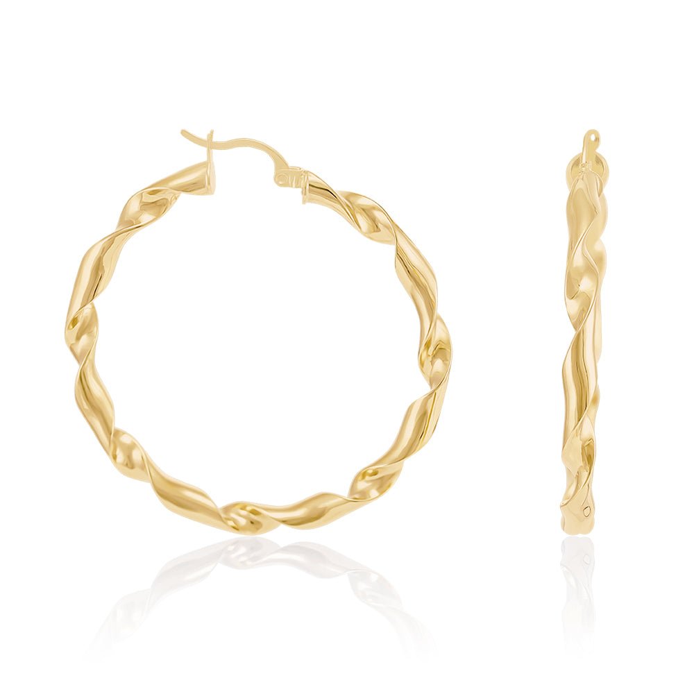 Refined Elegance 9 Carat Yellow Gold Earrings Crafted for Life’s Beautiful Memories