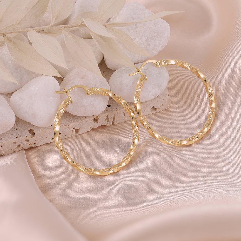 Elegance Rooted in Tradition 9 Carat Yellow Gold Earrings To Embody the Beauty of Your Spirit