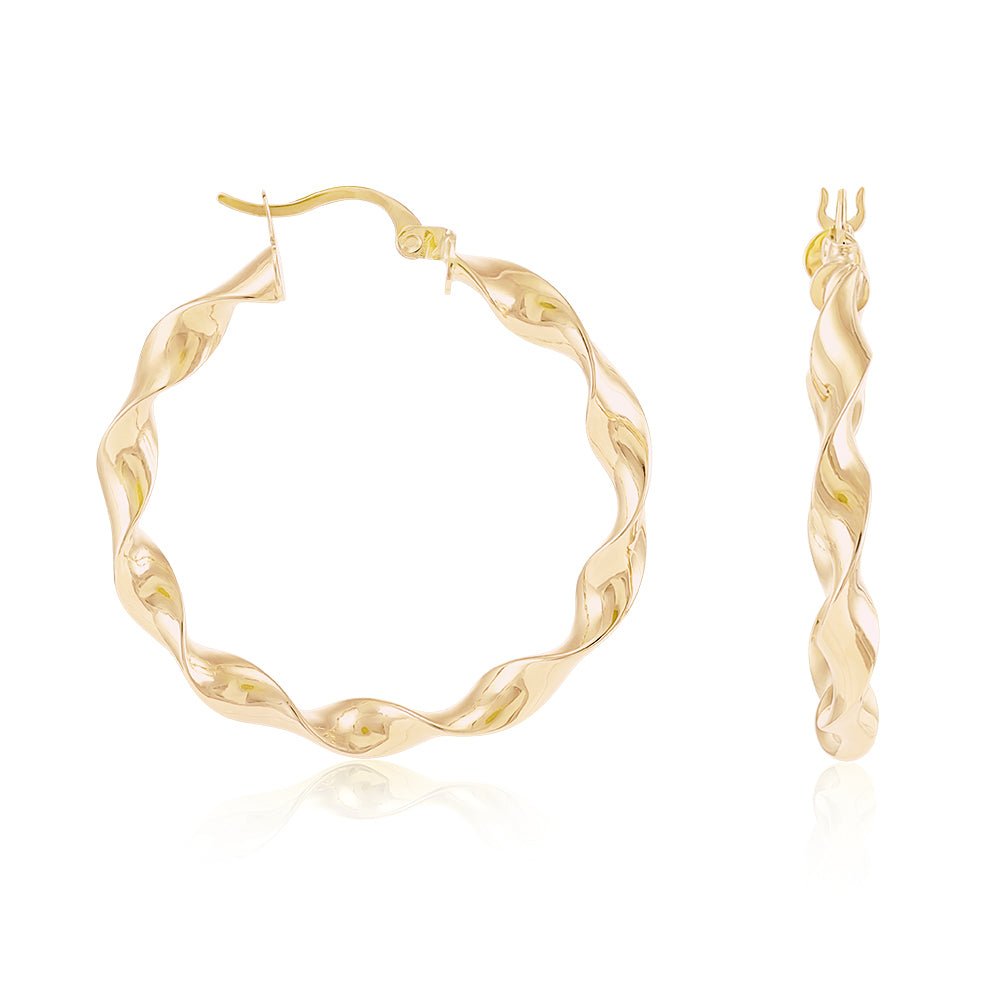 Flawlessly Elegant 9 Carat Yellow Gold Earrings A Timeless Piece of Jewellery