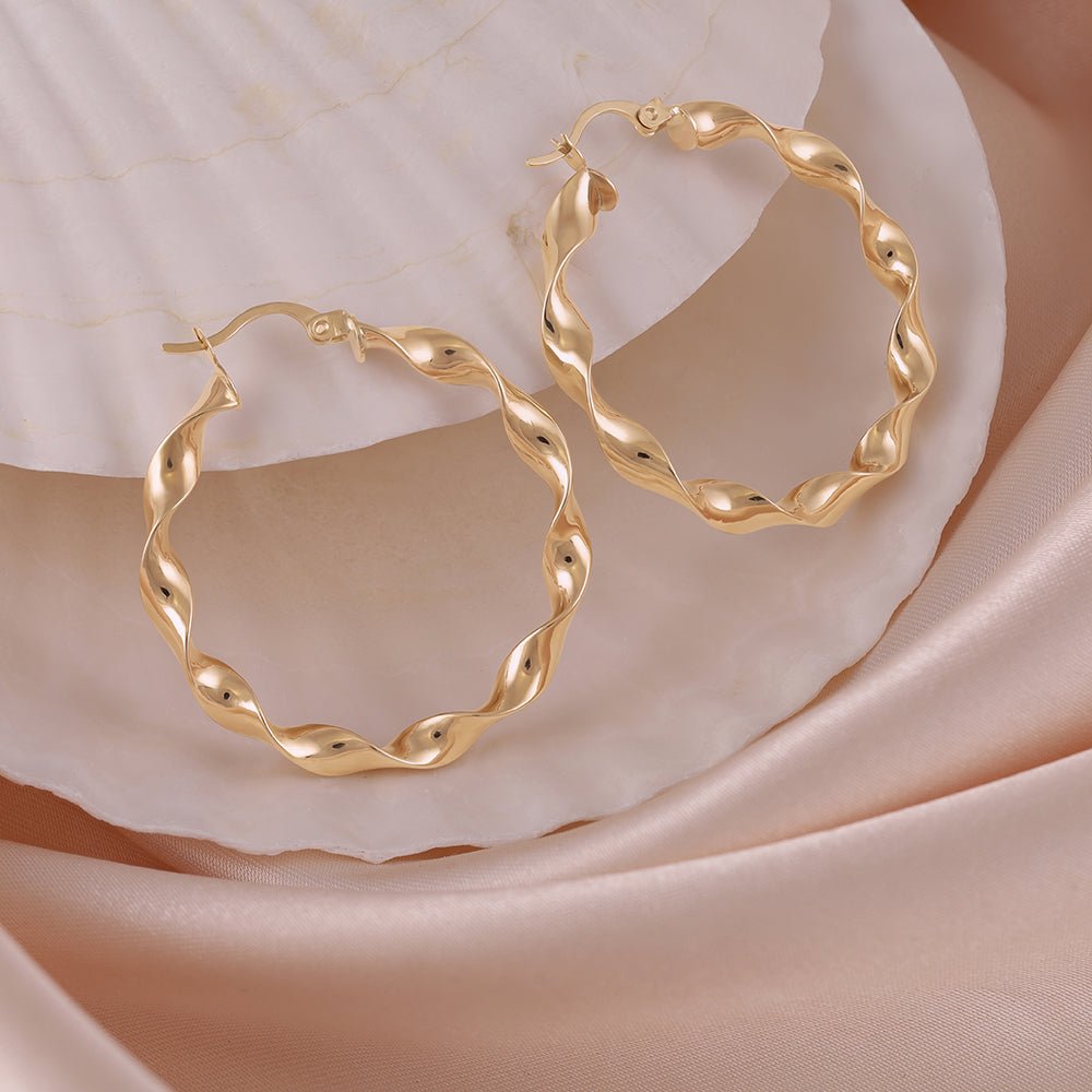 Flawlessly Elegant 9 Carat Yellow Gold Earrings A Timeless Piece of Jewellery