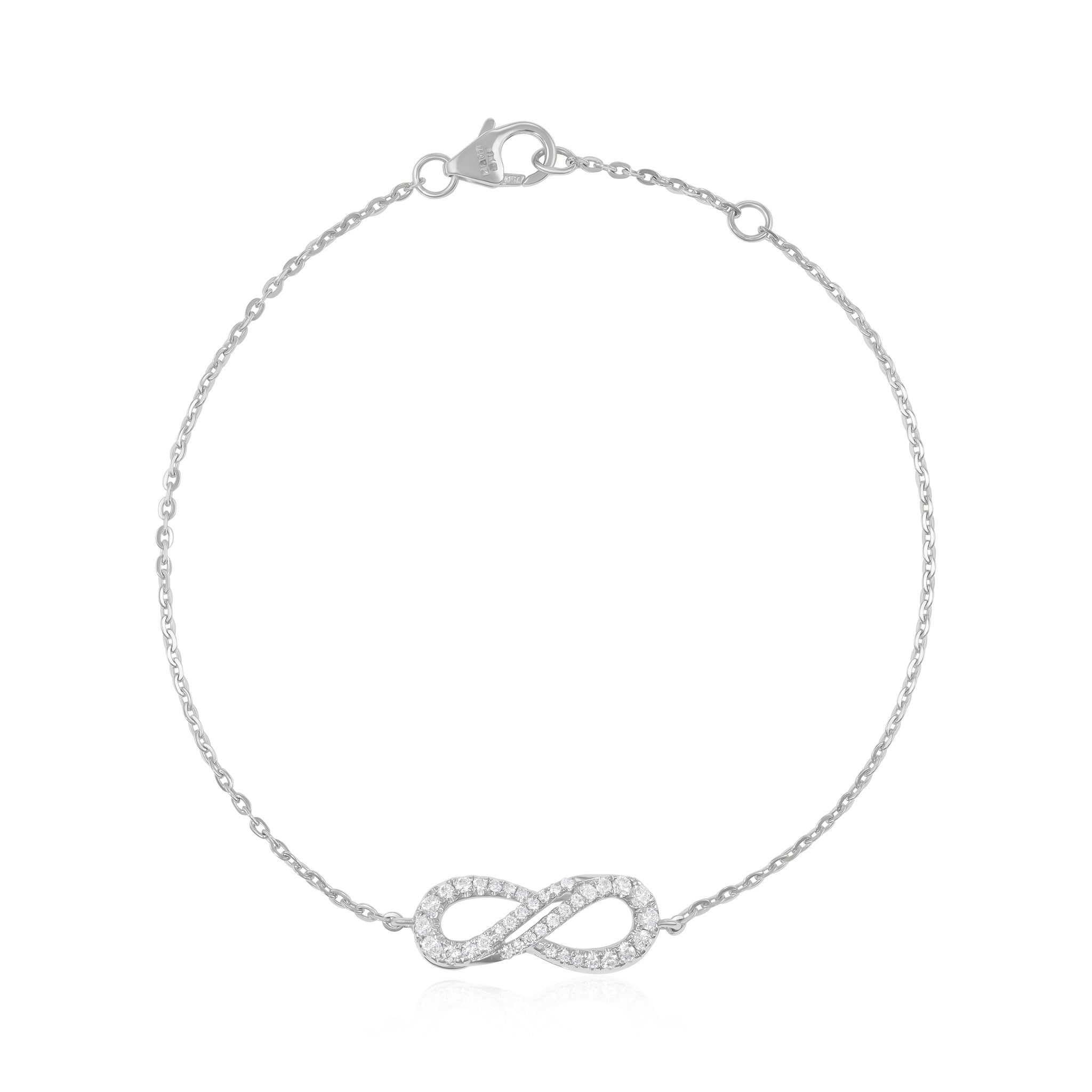 Endlessly Inspired 18 Carat White Gold Bracelet Designed for Life’s Precious Occasions