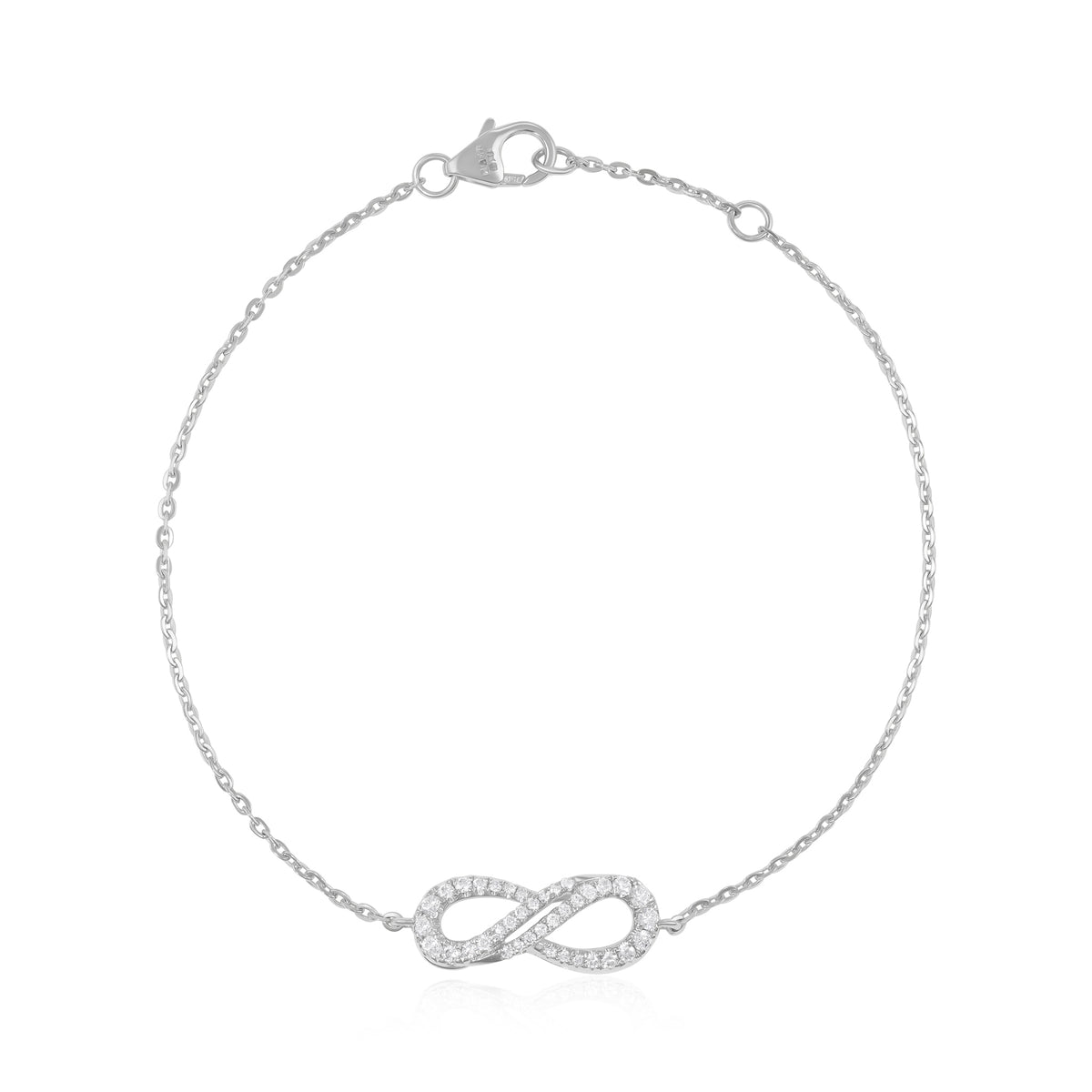 Endlessly Inspired 18 Carat White Gold Bracelet Designed for Life’s Precious Occasions