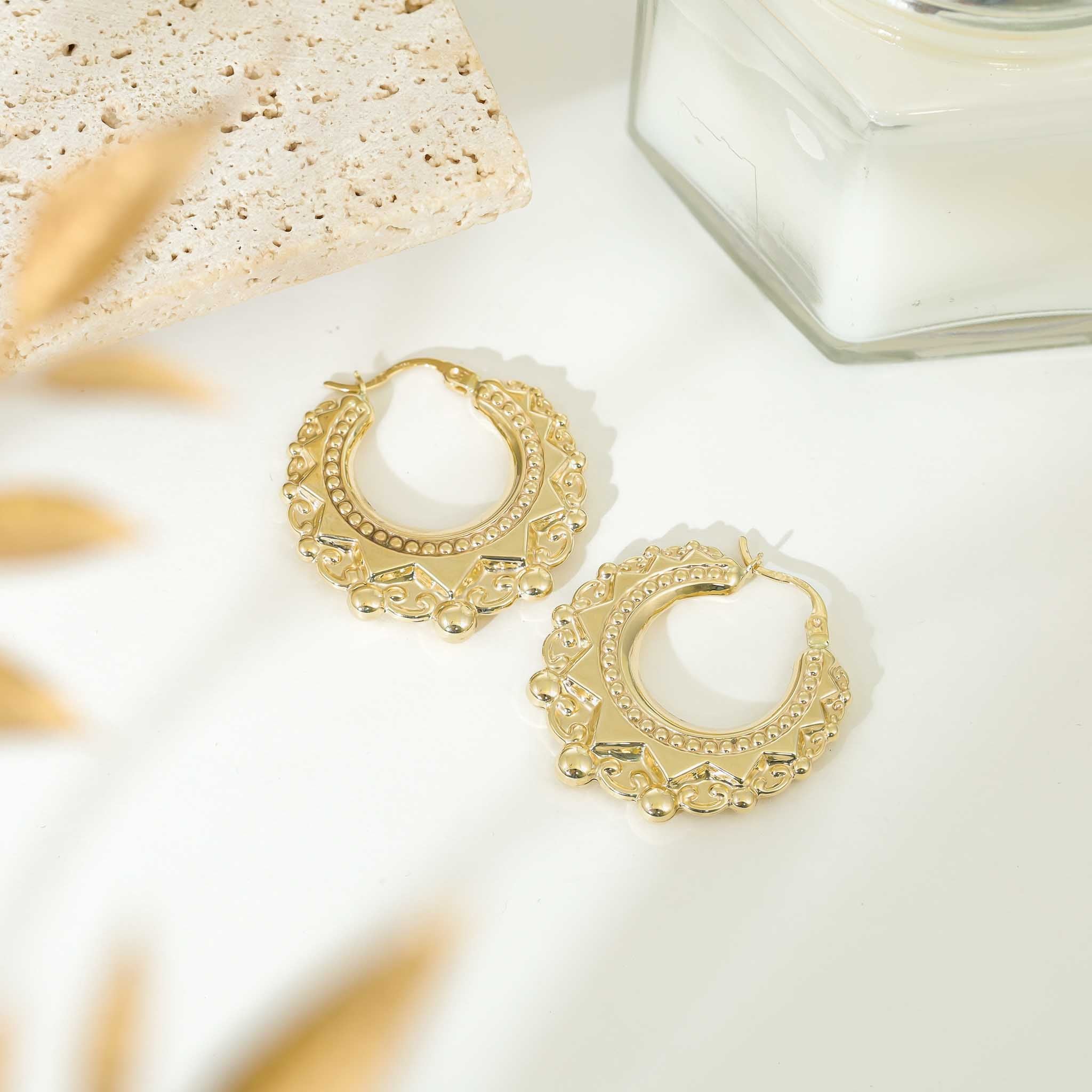 Elegance Beyond Compare 9 Carat Gold Earrings For the Sophisticated Collector