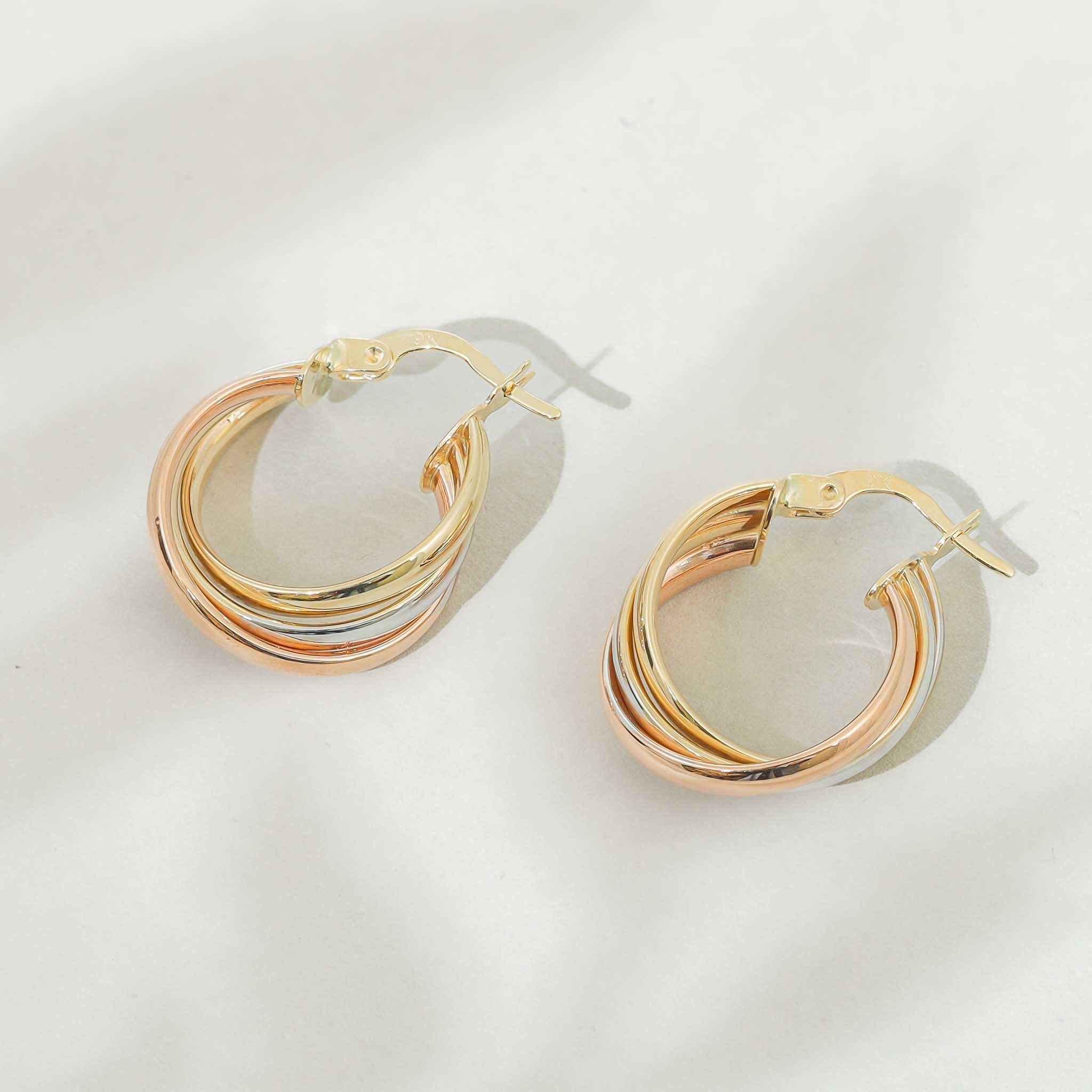 Elegance at Its Peak 9 Carat Gold Earrings Inspired by Classic Elegance