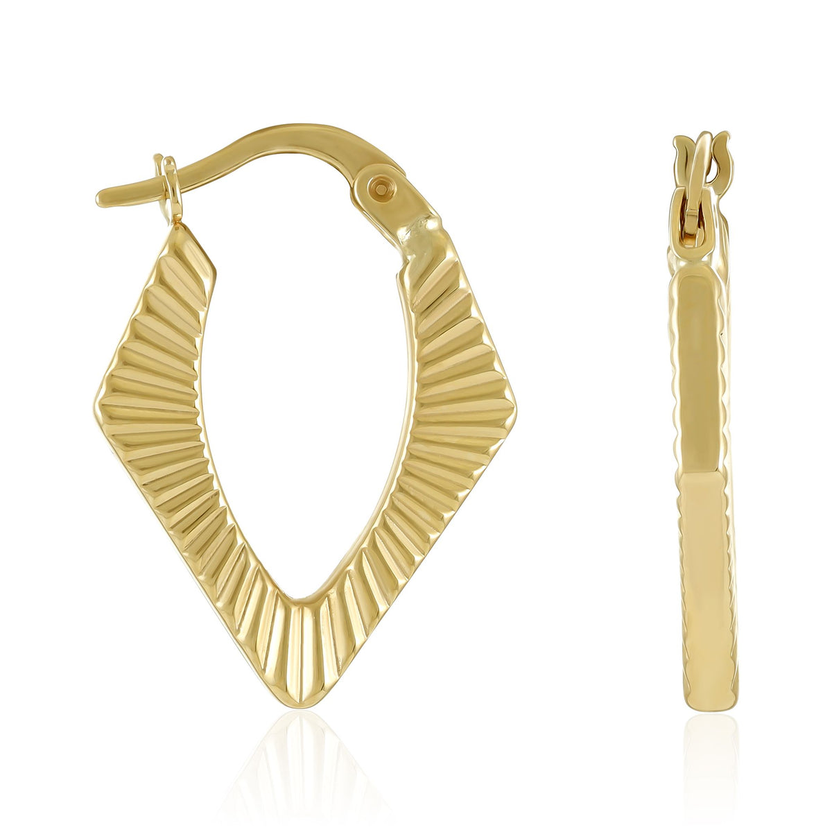 Embodying True Sophistication 9 Carat Gold Earrings The Jewel of Elegance