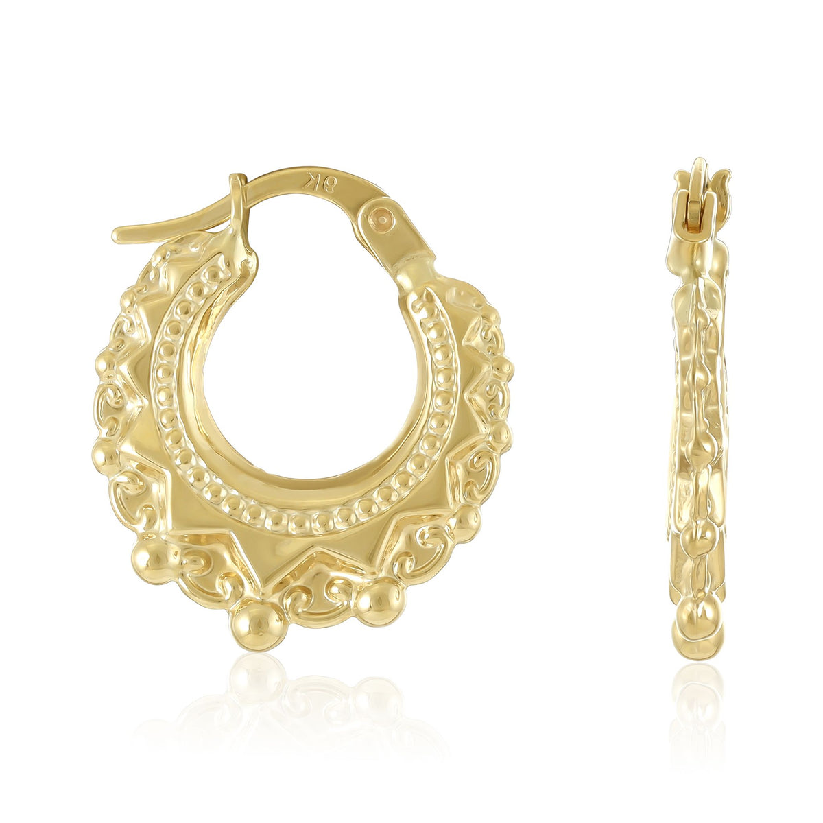 A True Masterpiece 9 Carat Gold Earrings Where Classic Meets Modern