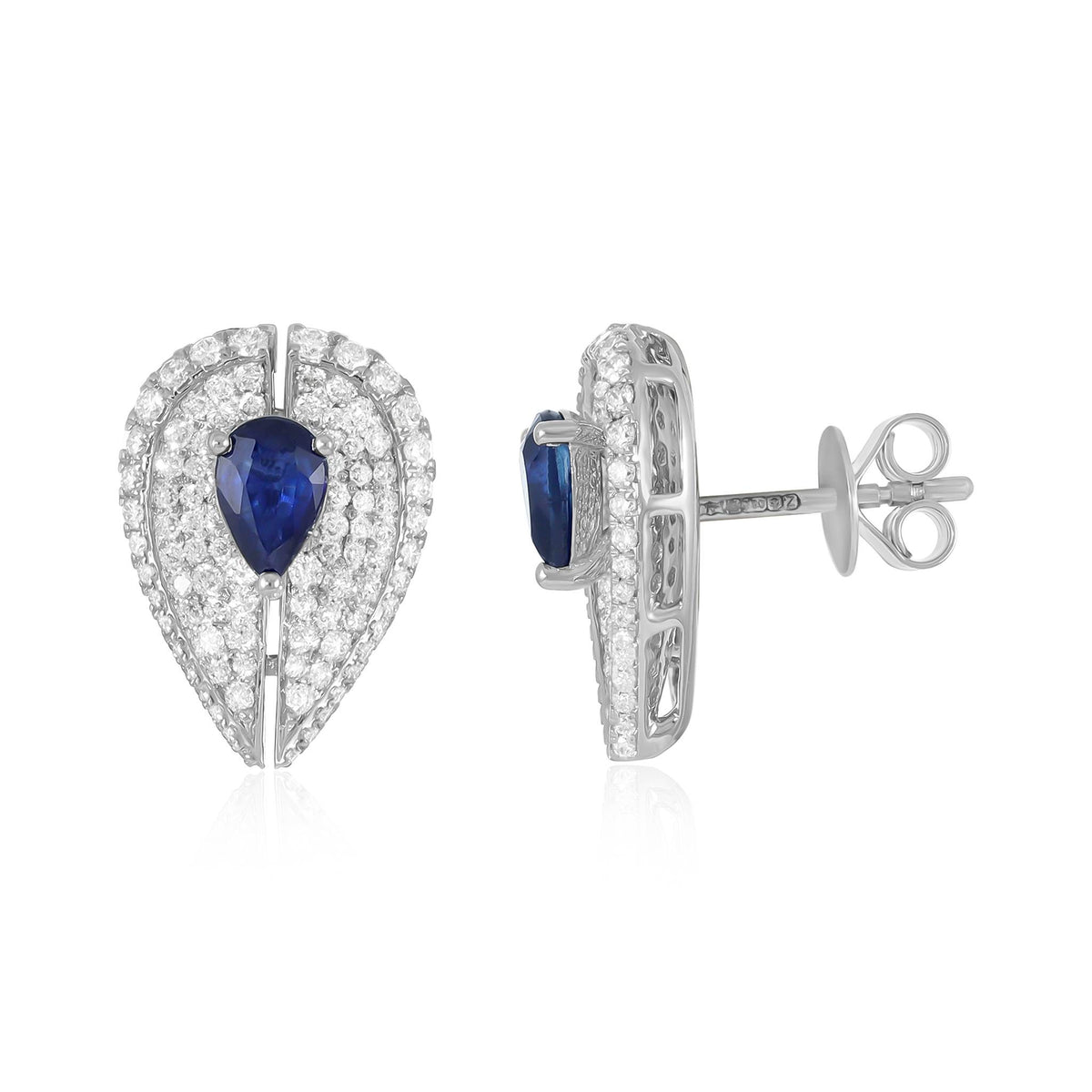 Designed to Embody Unparalleled Beauty 18 Carat White Gold Earrings A Legacy of Style and Grace