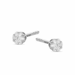 Crafted with Perfection 18 Carat White Gold Earrings A Reflection of Life’s Precious Moments